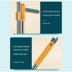 Rotatable Household folding broom broom dustpan set Soft brush whisk broom strip non-stick hair sweeping cleaning and scraping