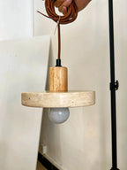 Natural Yellow Cave Stone Led Pendant Lamp For Dining Table, Bedside, Bedroom, Living Room. Home Decoration And Lighting Pendant