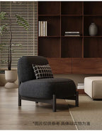 Wabi-sabi Single Designer Lazy Sofa Homestay Lamb Velvet Discuss Reception Lounge Chair Bedroom Living Room Furniture