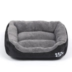 Large Dog Bed Square Plush Cat Nest Kennel All Season Washable Dog Sofa Waterproof Mattress Cat Bed for Medium Dogs Accessories
