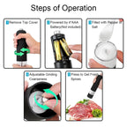 Electric Automatic Mill Pepper And Salt Grinder With LED Light Adjustable Coarseness Spice Grinder Kitchen Cooking Tool