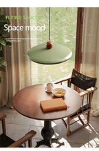 Restaurant chandelier Nordic cream style UFO bar island table light modern simple  French dining table dining room lamps