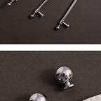 Santaya Solid Brass Kitchen Cabinet Handle PVD Gold Furniture Pulls Wardrobe Long Handles Dresser Drawer Knobs