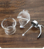 Portable Honey Jar Oil Syrup Storage Kettle Suitable for Juice Honeybee Kitchen Liquid Pot Container Kitchen Storage Supplies