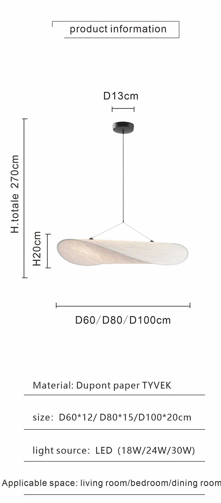 Modern Led Home Decoration Lustre Vertigo Chandelier Fabric Lampshade Light Dining Room Simple Nordic Living Room Ceiling Lamp