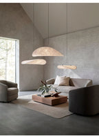Modern Led Home Decoration Lustre Vertigo Chandelier Fabric Lampshade Light Dining Room Simple Nordic Living Room Ceiling Lamp