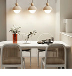 Luma Japanese Style Yellow Travertine Pendant Light, Wabi-Sabi Stone Chandeliers for Kitchen Island Bedroom Bedside Home Decor