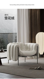 Italian Single Sofa  Designer  Vintage  Modern  Living Room Balcony  Lounger  Lounge Chair  Casual