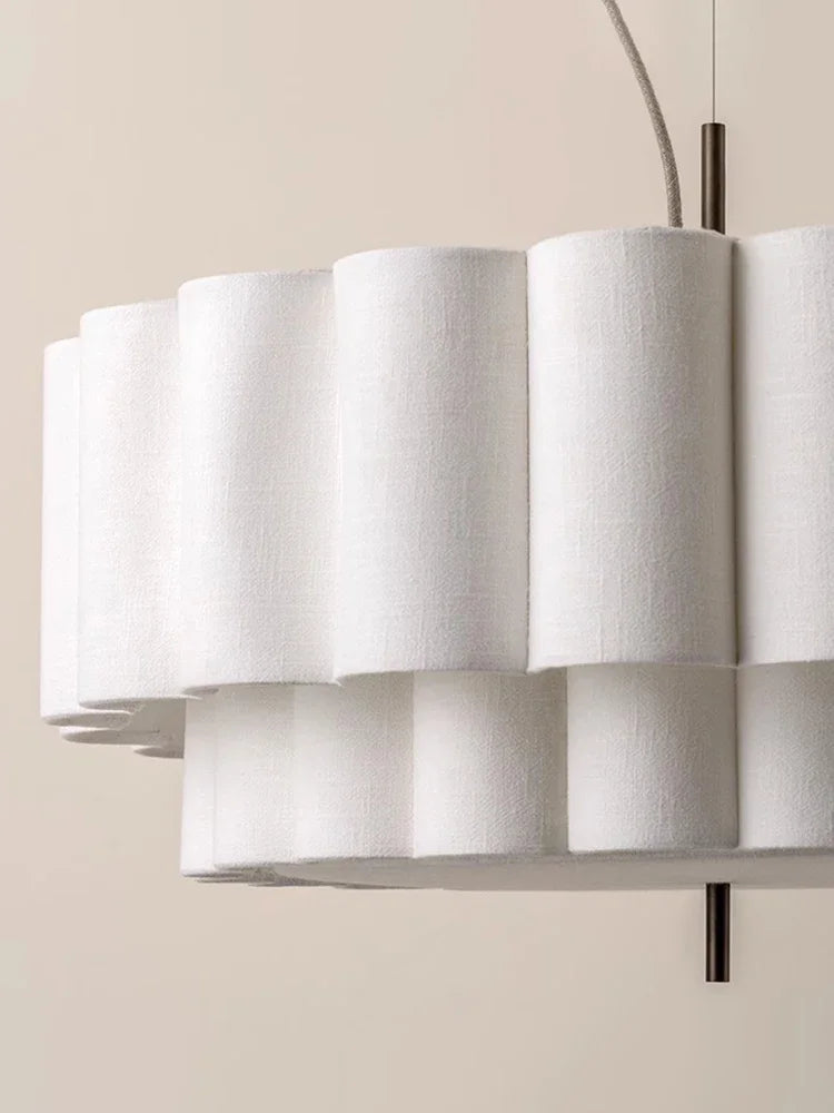 Japanese Wabi Sabi Fabric Ceiling Chandeliers Living Bedroom Decor Lustre Pendant Lights Indoor Lighting Hanging Lamps Fixtures