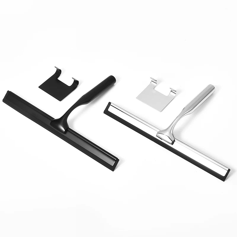 All-Purpose Shower Squeegee 10'' Golden Color Silicone Scrape Stainless Steel Handle Wiper Bathroom Mirror Glass Car Squeegee