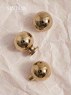 Santaya Solid Brass Kitchen Cabinet Handle PVD Gold Furniture Pulls Wardrobe Long Handles Dresser Drawer Knobs