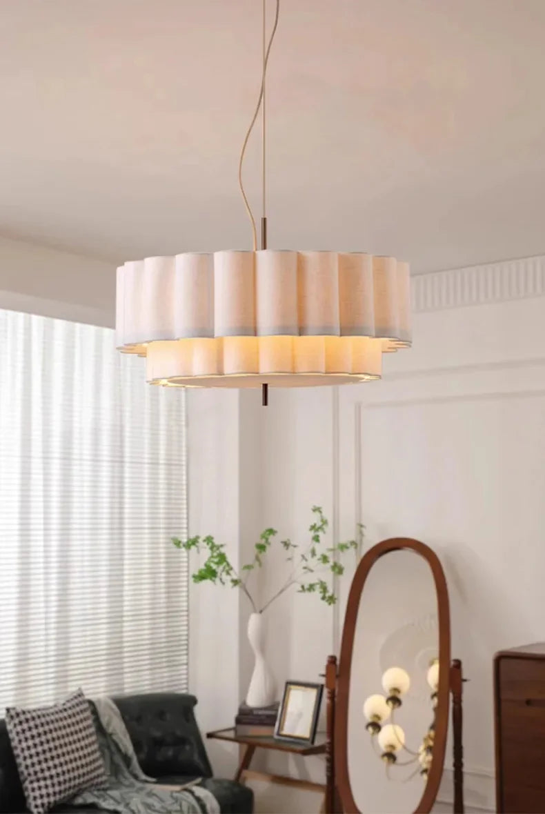 Japanese Wabi Sabi Fabric Ceiling Chandeliers Living Bedroom Decor Lustre Pendant Lights Indoor Lighting Hanging Lamps Fixtures