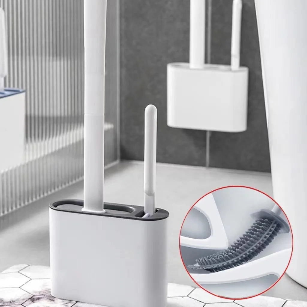 Toilet Brush with No Dead Corners, a Brush Tool for Household Toilet Washing, Wall Mounted Toilet Cleaning Set