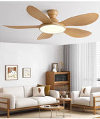 52inch Modern LED 60W Low Floor DC Motor 35W Ceiling Fans With Remote Control Simple Ceiling Fan With Light Home Fan 220V