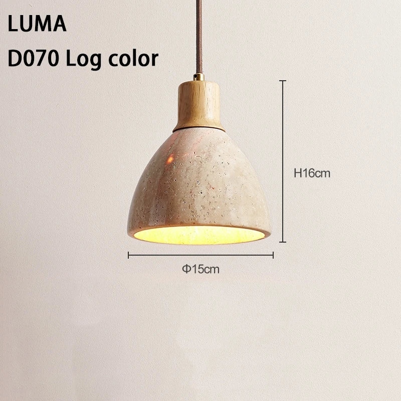 Natural Yellow Cave Stone Led Pendant Lamp For Dining Table, Bedside, Bedroom, Living Room. Home Decoration And Lighting Pendant