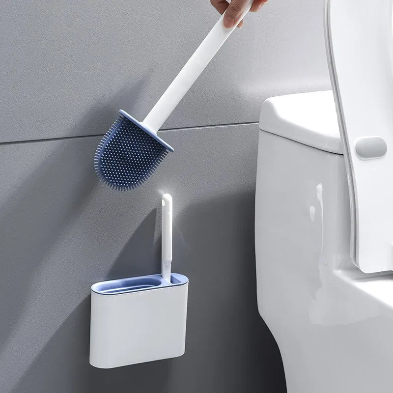 Toilet Brush with No Dead Corners, a Brush Tool for Household Toilet Washing, Wall Mounted Toilet Cleaning Set