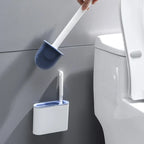 Toilet Brush with No Dead Corners, a Brush Tool for Household Toilet Washing, Wall Mounted Toilet Cleaning Set