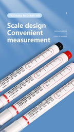 4Pcs Deep Hole Long Nib Markers For Pen Set Waterproof Fine Tip for Metal, wood & Furniture Marking