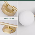LED Glass Wall lamp Creative White Ball  LED Corridor Lamp Entrance Cloakroom Balcony Bedroom Dining Room Lighting Fixtures