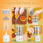Portable Electric Juicer USB Charging Orange Lemon Fruit Blender Mini Household Juice Squeezer Mixer Citrus Juicer for Travel