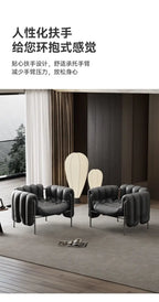 Italian Single Sofa  Designer  Vintage  Modern  Living Room Balcony  Lounger  Lounge Chair  Casual