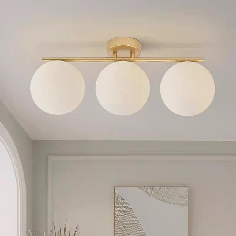 LED Glass Wall lamp Creative White Ball  LED Corridor Lamp Entrance Cloakroom Balcony Bedroom Dining Room Lighting Fixtures