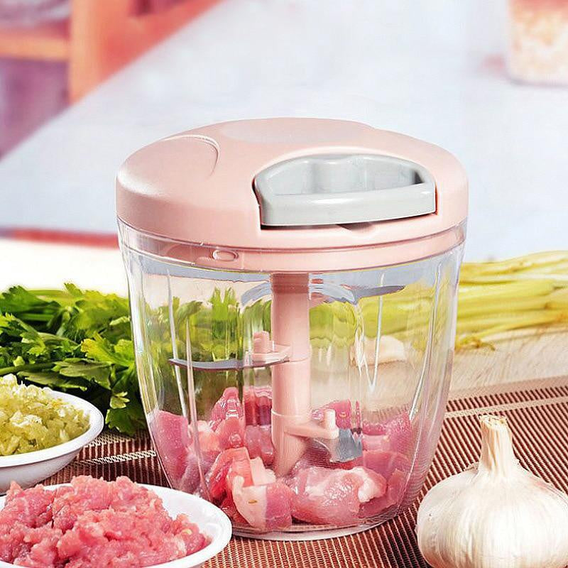 Manual Meat Mincer Garlic Chopper Rotate Garlic Press Crusher Vegetable Onion Cutter Kitchen Cooking Accessories