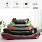 Large Dog Bed Square Plush Cat Nest Kennel All Season Washable Dog Sofa Waterproof Mattress Cat Bed for Medium Dogs Accessories