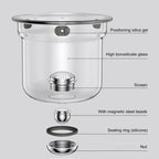 1 Set Glass Teapot Water Separation Wooden Handle Glass Tea Kettle With Infuser Drip-Free Spout Tea Pot For Tea Brewing