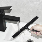 All-Purpose Shower Squeegee 10'' Golden Color Silicone Scrape Stainless Steel Handle Wiper Bathroom Mirror Glass Car Squeegee