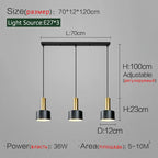 Minimalist dining room chandelier, modern Nordic lamp, light luxury living room lamp, long dining table, bar table lamp