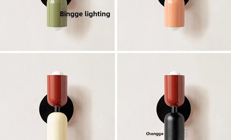 Modern Cream Style Wall Sconce, Double Head Up and Down Light for Bedroom, Corridor & Bedside Decoration