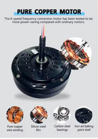 52inch Modern LED 60W Low Floor DC Motor 35W Ceiling Fans With Remote Control Simple Ceiling Fan With Light Home Fan 220V