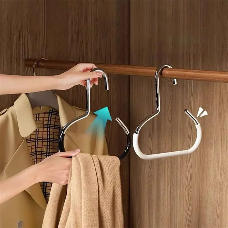 Durable Circle Ring Hat Hanger Non-marking Non-slip Hat Storage Hook Scarf Towel Tie Hanging Rack