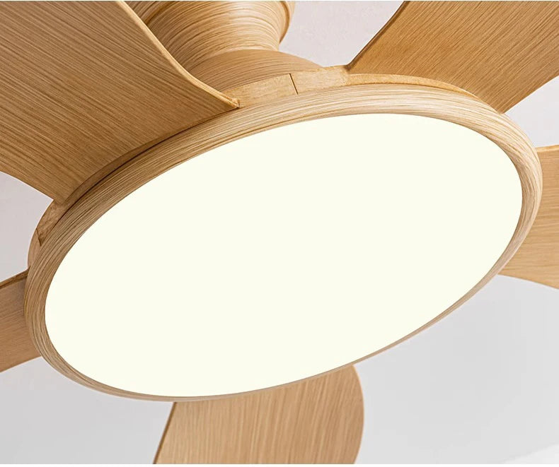 52inch Modern LED 60W Low Floor DC Motor 35W Ceiling Fans With Remote Control Simple Ceiling Fan With Light Home Fan 220V