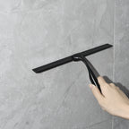 All-Purpose Shower Squeegee 10'' Golden Color Silicone Scrape Stainless Steel Handle Wiper Bathroom Mirror Glass Car Squeegee