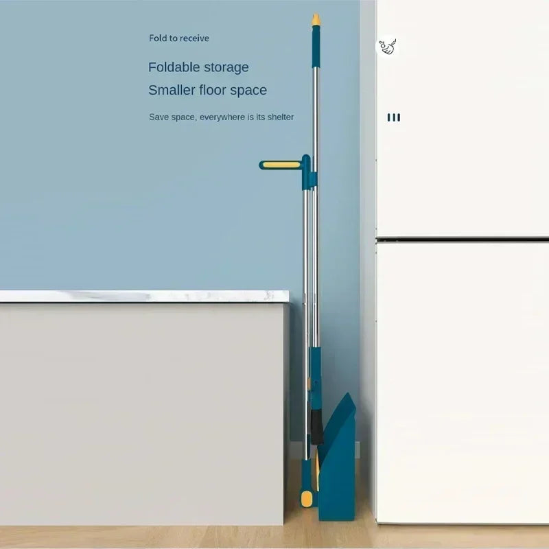 Rotatable Household folding broom broom dustpan set Soft brush whisk broom strip non-stick hair sweeping cleaning and scraping