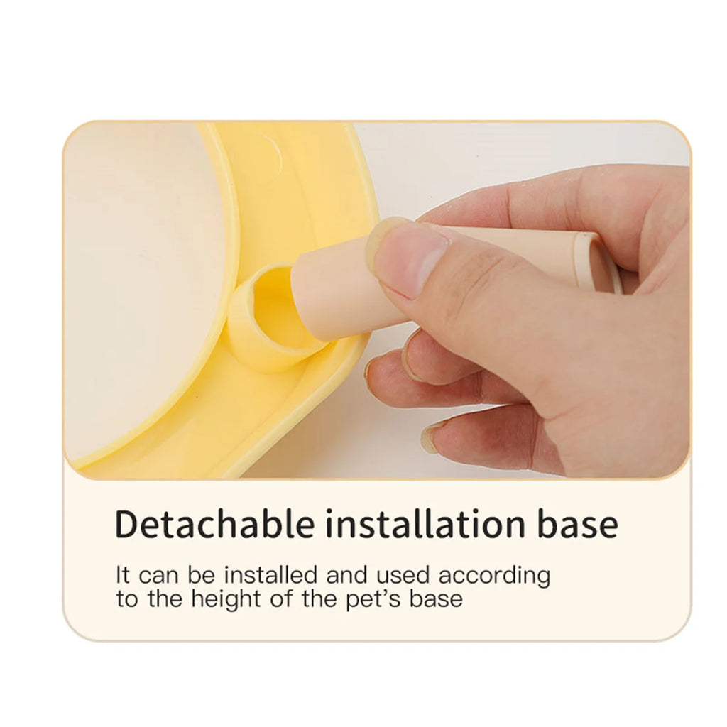 A Colorful Dopamine Pet Double Bowl Fashion Feeding Large Capacity Stainless Steel Dog Bowl Drinking Water Neck Cat Double Bowl