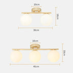 LED Glass Wall lamp Creative White Ball  LED Corridor Lamp Entrance Cloakroom Balcony Bedroom Dining Room Lighting Fixtures