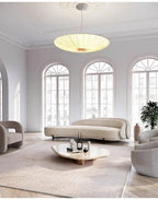 Japanese Wabi Sabi Cloth Pendant Light Bar Living Room B&B Bedroom Nordic Ceiling Chandelier Lighting Decor Lustre Hanging Lamps