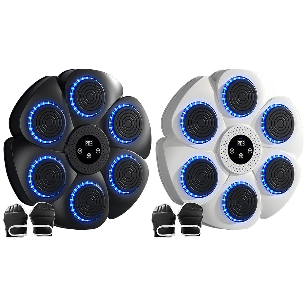 Smart Music Boxing Machine Bluetooth Boxing Reaction Wall Target Muay Thai Training Sandbag RGB Light Punching Equipment ﻿