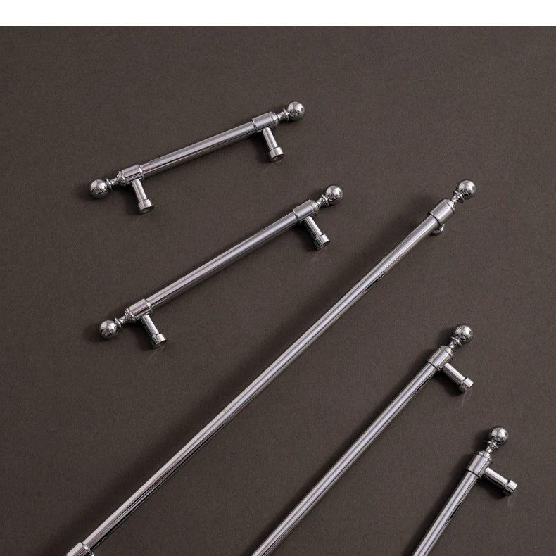 Santaya Solid Brass Kitchen Cabinet Handle PVD Gold Furniture Pulls Wardrobe Long Handles Dresser Drawer Knobs