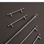 Santaya Solid Brass Kitchen Cabinet Handle PVD Gold Furniture Pulls Wardrobe Long Handles Dresser Drawer Knobs