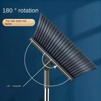 Rotatable Household folding broom broom dustpan set Soft brush whisk broom strip non-stick hair sweeping cleaning and scraping