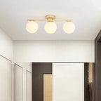 LED Glass Wall lamp Creative White Ball  LED Corridor Lamp Entrance Cloakroom Balcony Bedroom Dining Room Lighting Fixtures