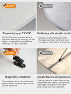 Modern Led Home Decoration Lustre Vertigo Chandelier Fabric Lampshade Light Dining Room Simple Nordic Living Room Ceiling Lamp