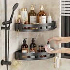 2/3Pc Strong Adhesive No-Drill Shower Shelf – Waterproof Wall Storage Organizer for Bathroom