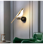 Nordic Golden Bird LED Wall Lights Parlor Bar Creative Wall Lamps Novelty Sconces Bedroom Bedside Lamp Living Room Decoration