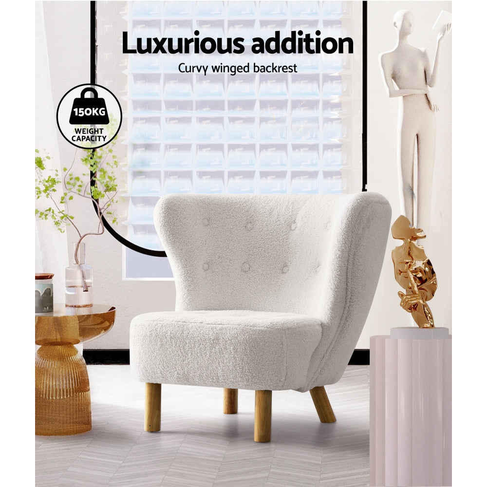 NNEDSZ Armchair Lounge Accent Chair Armchairs Couch Chairs Sofa Bedroom White