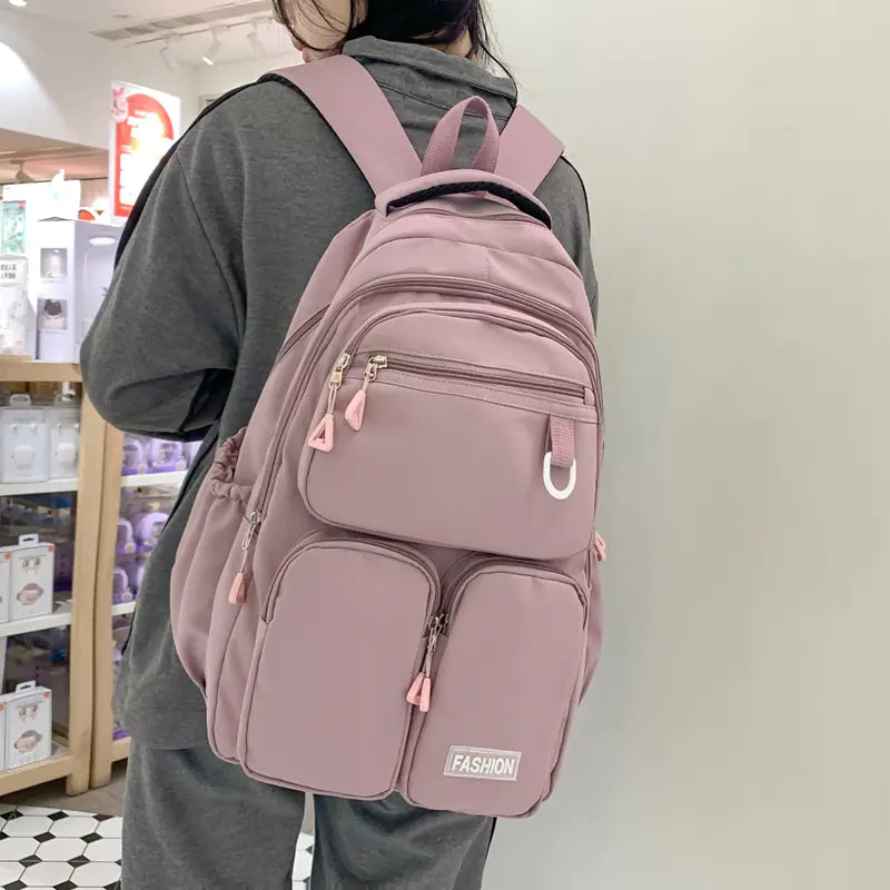 High Capacity Backpack for Junior High School Girls